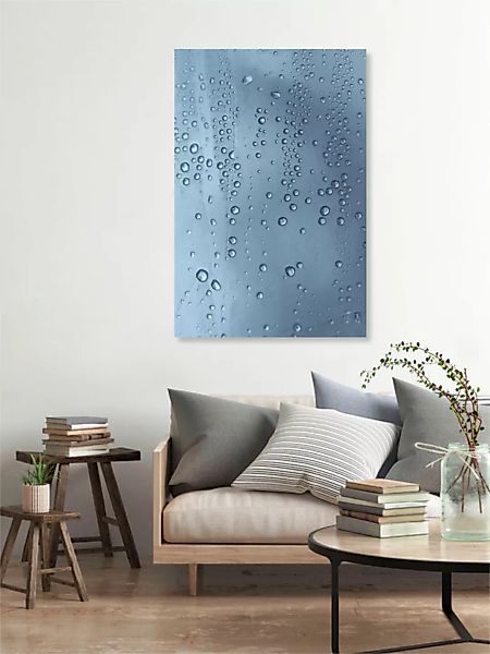 Poster / Leinwandbild - Water Bubbles günstig online kaufen