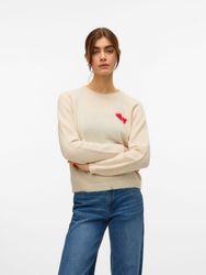 Vero Moda Strickpullover VMBAM LS O-NECK günstig online kaufen