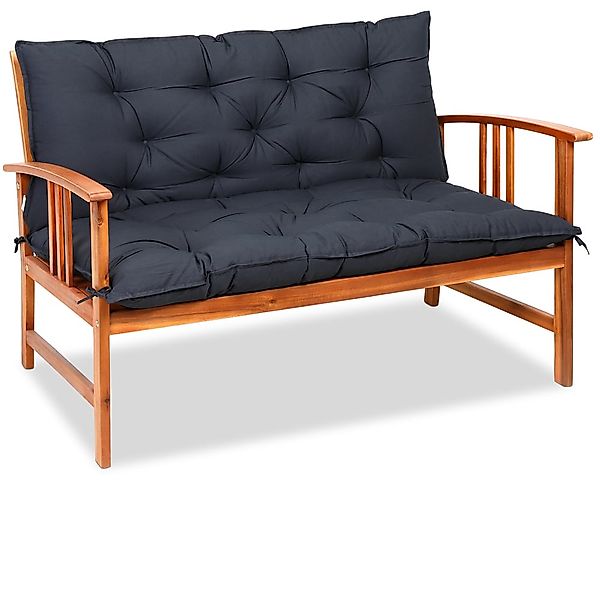 Bankauflage mit Rückenlehne Anthrazit 100x110x10cm günstig online kaufen