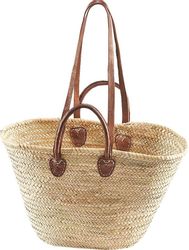 locker Aufbewahrungskorb "Strandtasche, Korbtasche" Palmtasche mit Ledergri günstig online kaufen
