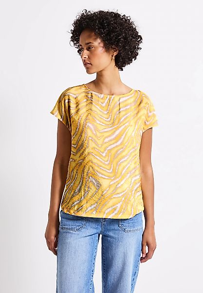 STREET ONE Print-Shirt, aus elastischem Materialmix günstig online kaufen