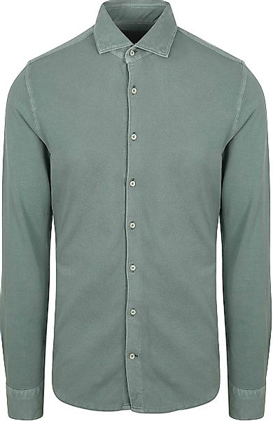 Suitable Piqué Hemd Grün - Größe XXL günstig online kaufen