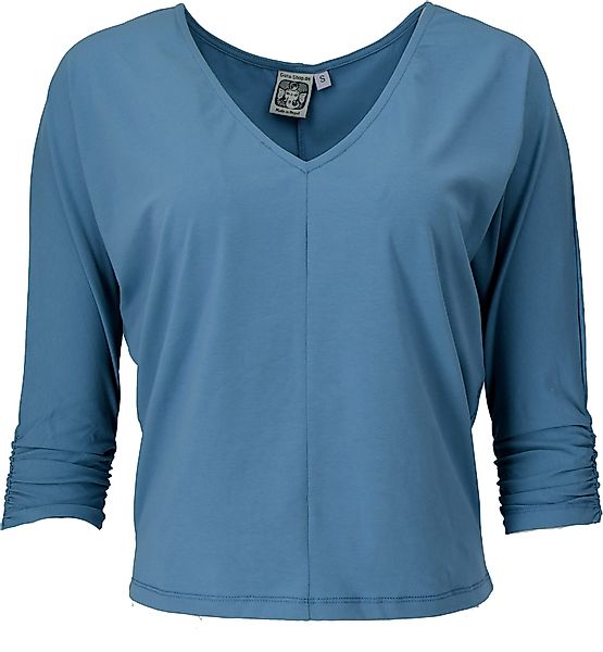 Guru-Shop Longsleeve Einfarbiges Basic Fledermaus Shirt,.. günstig online kaufen