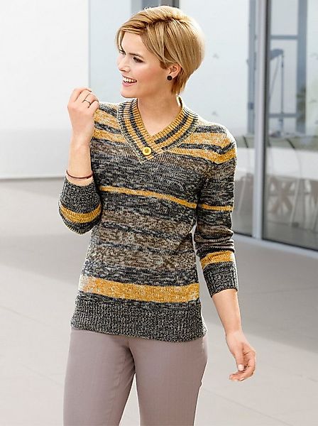 Witt Strickpullover V-Ausschnitt-Pullover . günstig online kaufen