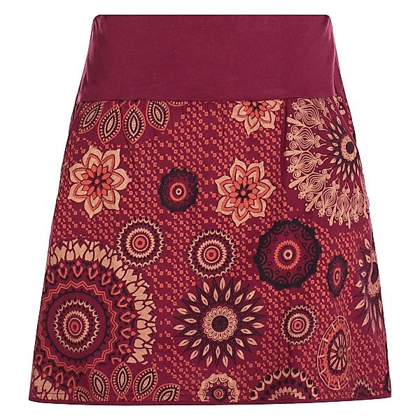 Vishes Minirock Kurzer Damen Baumwoll-Rock Bunt günstig online kaufen