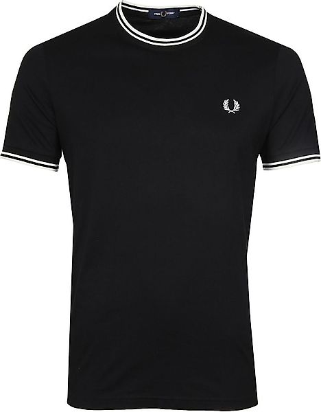 Fred Perry Twin Tipped T-shirt Schwarz - Größe XL günstig online kaufen