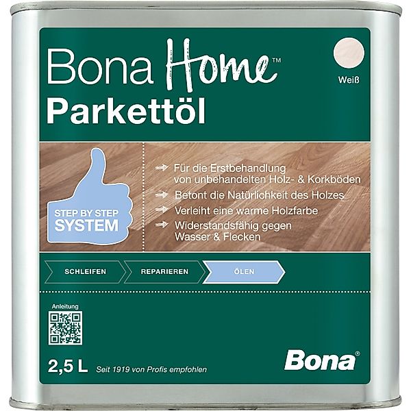 Bona Home Parkett-Öl Weiß 2,5, günstig online kaufen