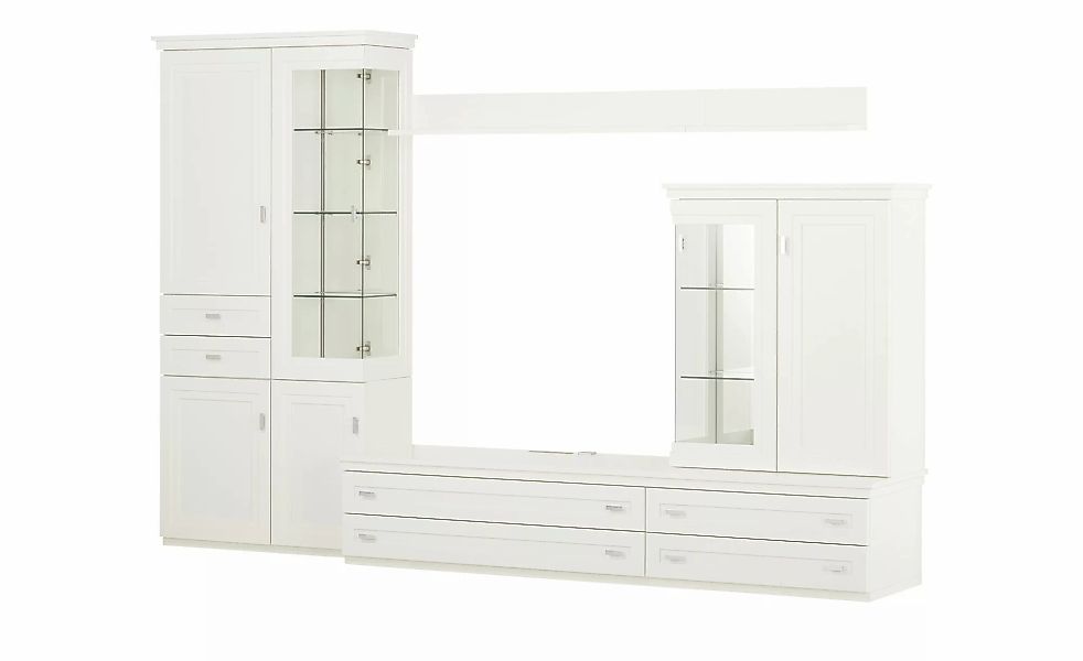 Wohnwand  Cole ¦ weiß ¦ Maße (cm): B: 334 H: 222 T: 62.0 Kommoden & Sideboa günstig online kaufen