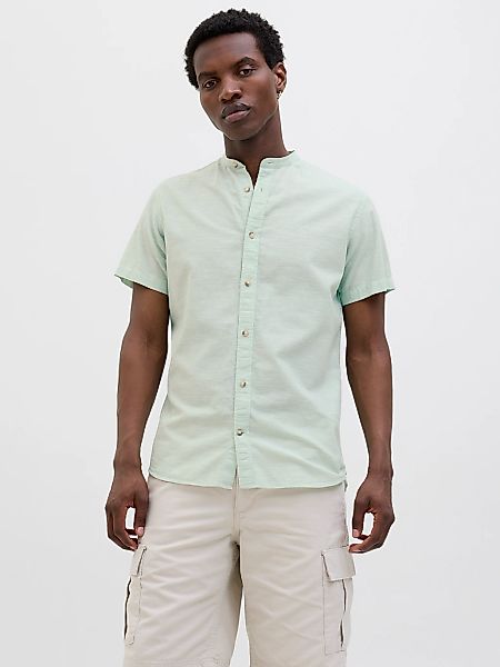 Jack & Jones Kurzarmhemd "JJESUMMER BAND SHIRT SS SN", mit Bandkragen günstig online kaufen