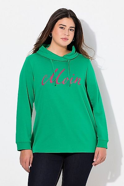 Ulla Popken Sweatshirt Sweatshirt Moin Stehkragen Langarm günstig online kaufen