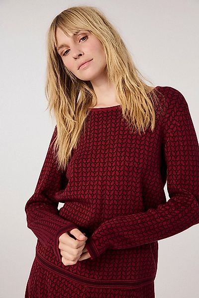 Himalaya Clothing Strickpullover Pullover Damen mit Blattdesign - Feinstric günstig online kaufen