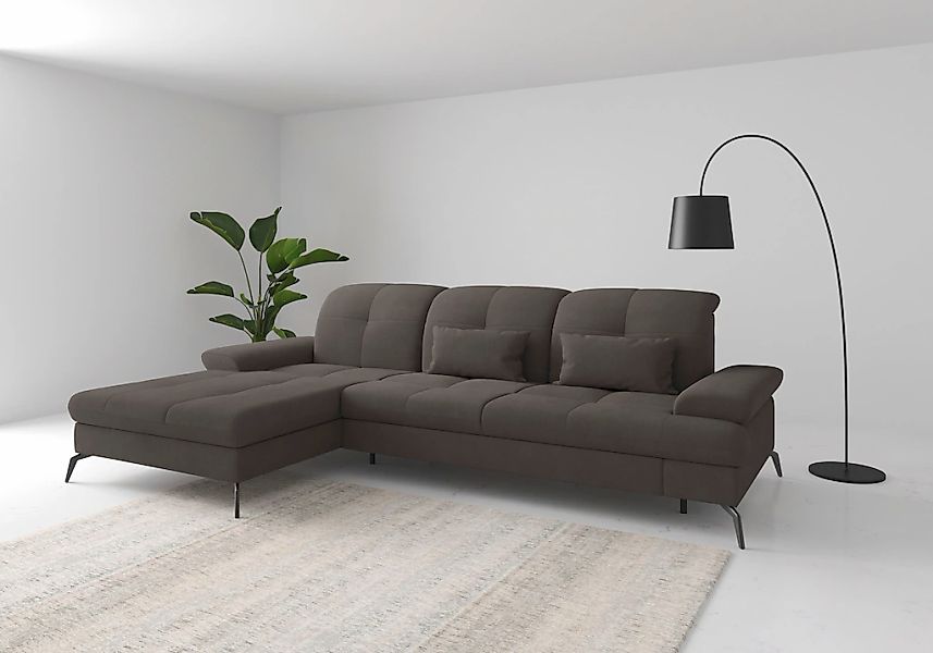 sit&more Ecksofa "Amica, L-Form, inkl. Sitztiefenverstellung & Armteilverst günstig online kaufen