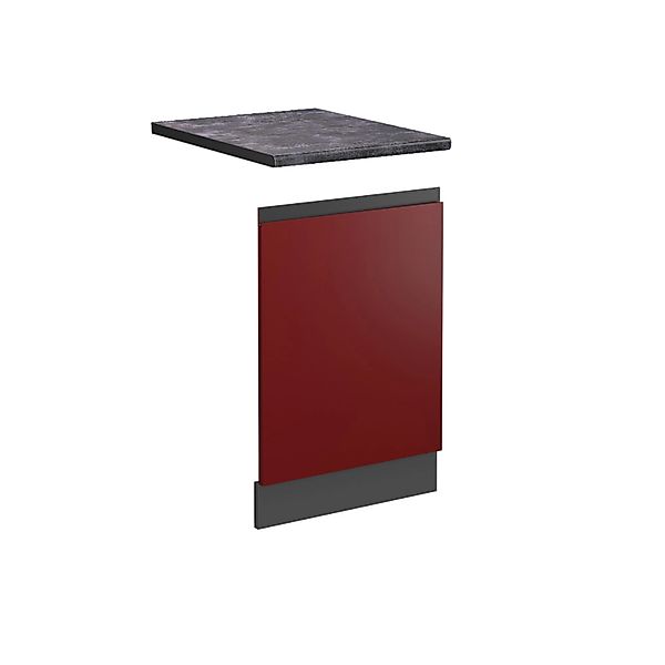 Vicco Frontblende R-Line Geschirrspüler Fronttür Rot/Anthrazit 45 cm AP Ant günstig online kaufen
