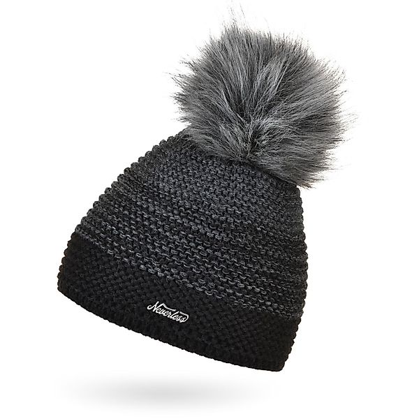 Neverless Bommelmütze Damen Mütze gefüttert Fleece-Innenfutter günstig online kaufen
