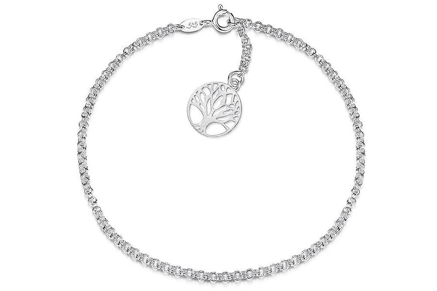 Silberkettenstore Fußkette Fußkette Doppelerbse 2,4mm mit günstig online kaufen
