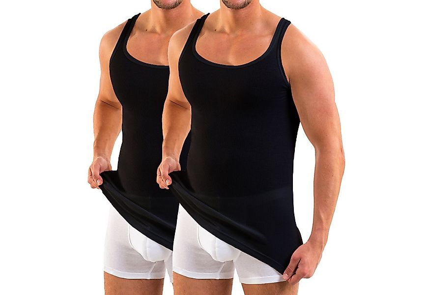 HERMKO Unterhemd 3018 (Pack, 2er) 100 % BIO-Baumwolle Achselhemd Doppelripp günstig online kaufen