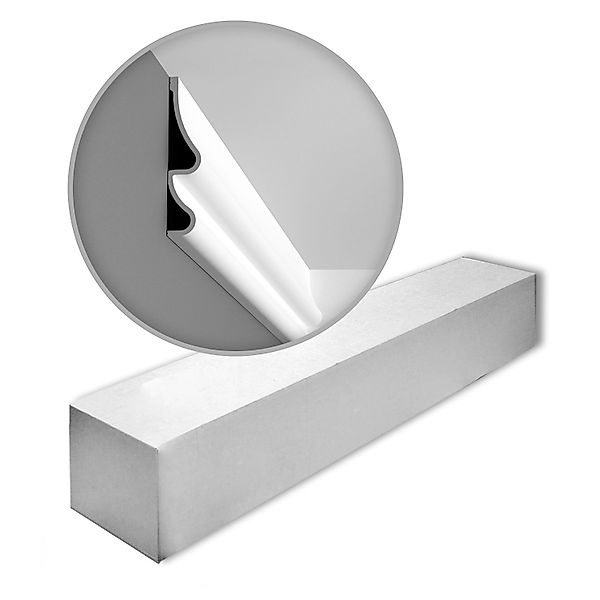 ORAC DECOR P3071 LUXXUS Zierleisten 1 Karton Set 4 Stuckleisten 8 m Weiß günstig online kaufen