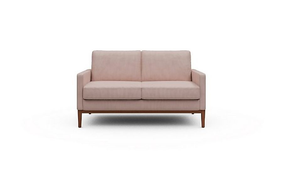 moebelfaktor Sofa Bodo 2-Sitzer, Retro-Design, elegante Linien, stabile Hol günstig online kaufen