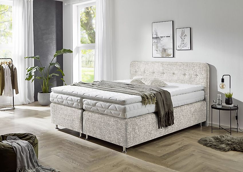 Westfalia Schlafkomfort Boxspringbett "Sapporo", Inkl. Zierkissen, wählbar günstig online kaufen