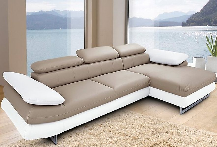 INOSIGN Ecksofa "Solution L-Form", mit Arm- & Kopfteilverstellung, wahlweis günstig online kaufen