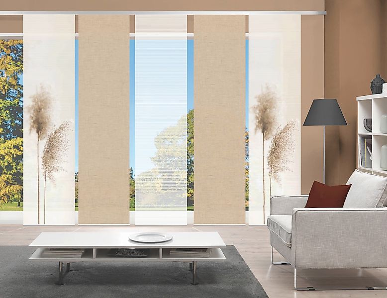 Vision S Schiebegardine "IRLOS 5er SET" Paneelwagen 5 Stk. tlg. Schiebevorh günstig online kaufen