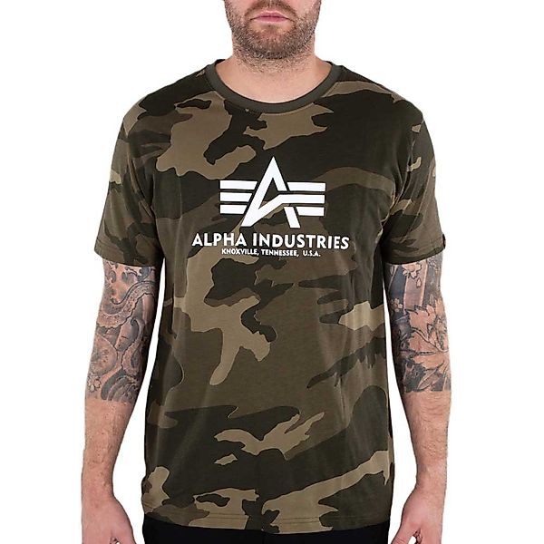 Alpha Industries Basic Camo Kurzärmeliges T-shirt 5XL Olive Camo günstig online kaufen