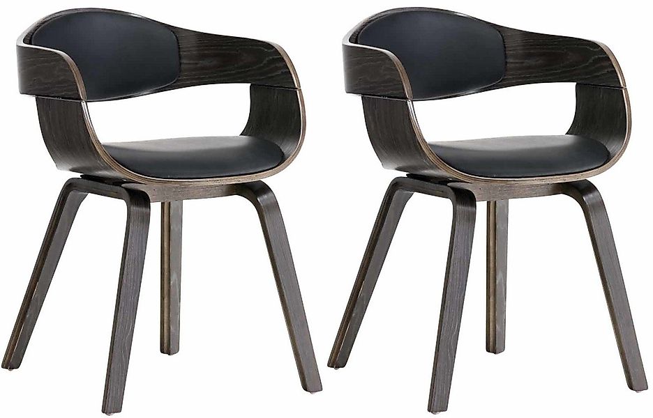 CLP Esszimmerstuhl Kingston Kunstleder (2er Set), günstig online kaufen