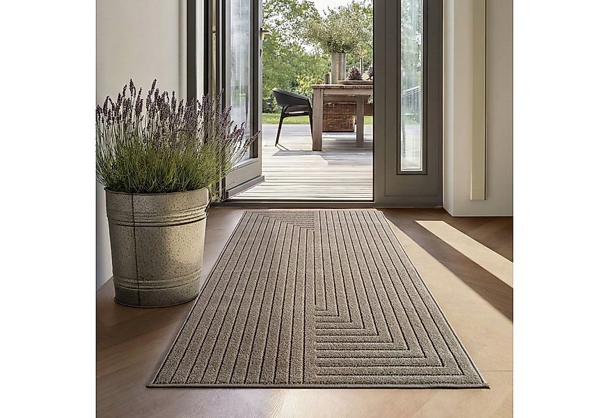 SIMPEX24 Outdoorteppich Skandinavischer 3D Design, Läufer, Höhe: 5 mm, Outd günstig online kaufen