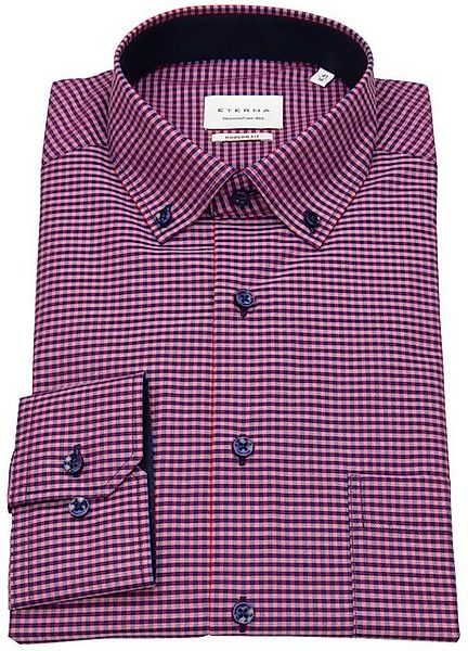 Eterna Langarmhemd 8913, Eterna Langarm Hemd Modern Fit Vichy Popeline Kari günstig online kaufen