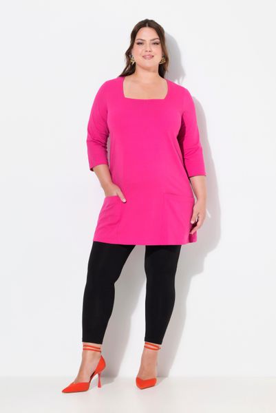 Ulla Popken Longshirt Longshirt Taschen A-Linie günstig online kaufen