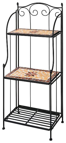 Kamelio Pflanzentreppe Mosaikregal Metall Mosaik Gartenregal Balkon Outdoor günstig online kaufen