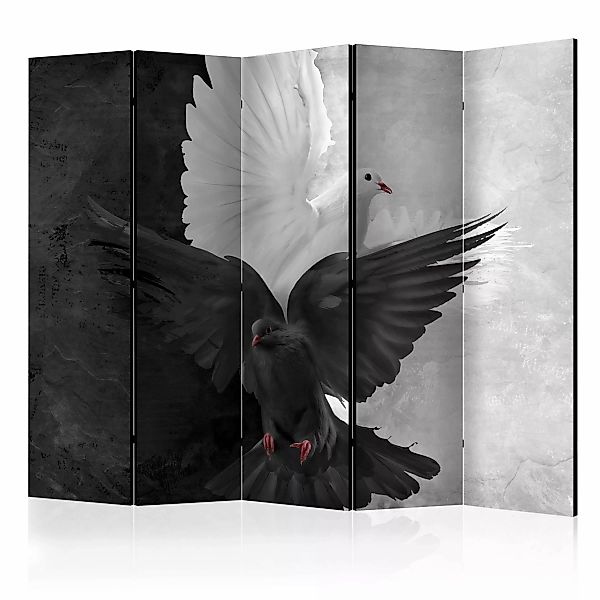 5-teiliges Paravent - Good Vs Evil Ii [room Dividers] günstig online kaufen