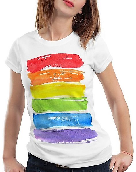 style3 T-Shirt Regenbogenflagge lgbt liebe toleranz günstig online kaufen