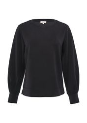 s.Oliver Sweatshirt Sweatshirt Scuba-Sweatshirt mit weiten günstig online kaufen