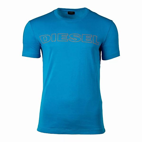 DIESEL Herren T-Shirt, UMLT-JAKE HEMD, Rundhals, Logo, Unifarben Hellblau M günstig online kaufen