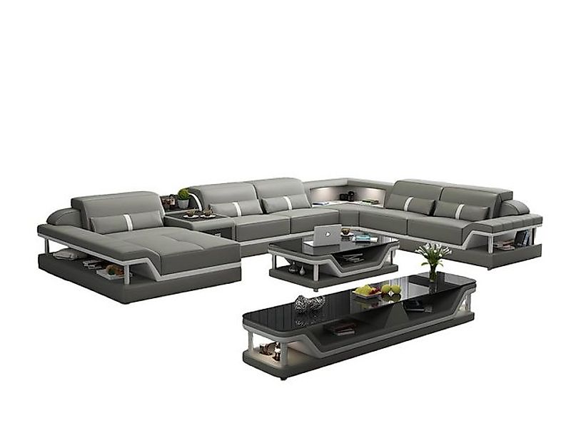 Xlmoebel Ecksofa Wohnlandschaft in U-Form mit Ecksofa, Couchtisch und Sideb günstig online kaufen