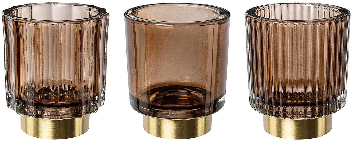 Creativ deco Teelichthalter Weihnachtsdeko (3 St), günstig online kaufen