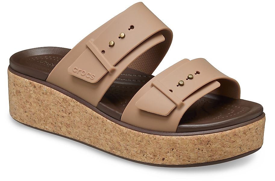 Crocs Brooklyn Cork Buckle Keilpantolette, Keilsandale, günstig online kaufen
