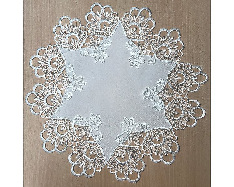 matches21 HOME & HOBBY Tischdecke Tischdeckchen INES Spitzenbordüre Vintage günstig online kaufen