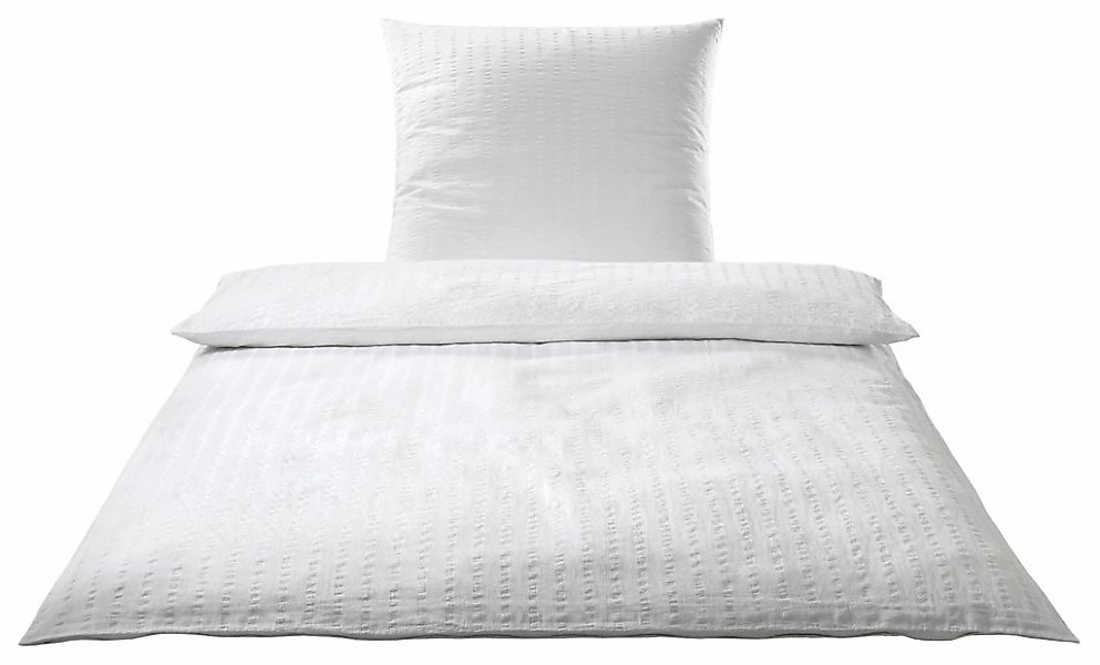 Elegante Bettwäsche "Chelsea" 2 Stk. gewebter Seersucker günstig online kaufen