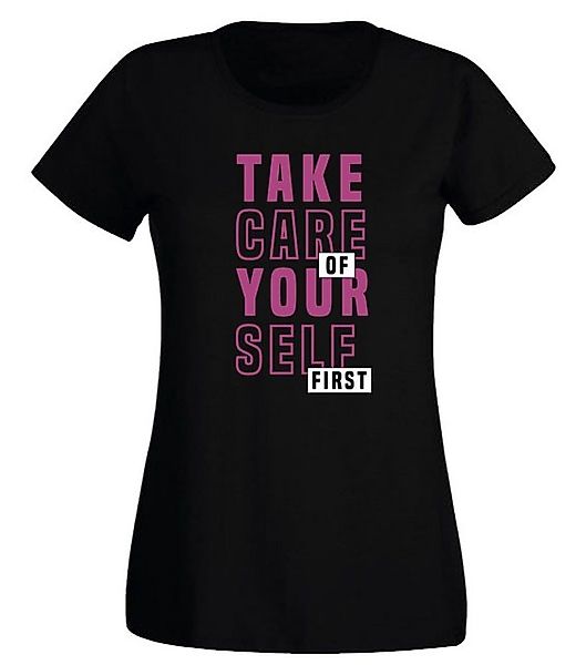 G-graphics T-Shirt Damen T-Shirt - Take care of yourself first Slim-fit, mi günstig online kaufen