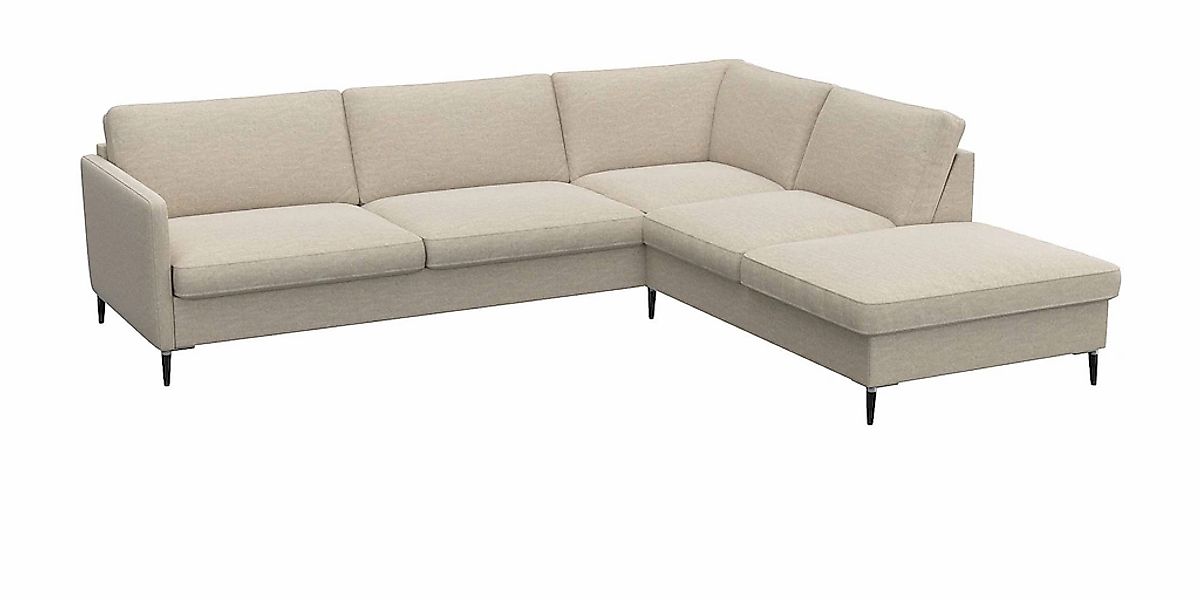 FLEXLUX Ecksofa "Fiore, super Sitzkomfort durch Kaltschaum im Sitz, L-Form" günstig online kaufen