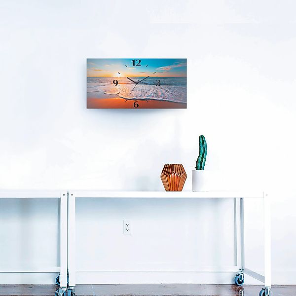 Artland Wanduhr "Sonnenuntergang und das Meer" wahlweise mit Quarz- oder Fu günstig online kaufen