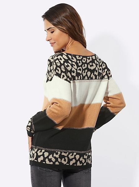 Sieh an! Strickpullover Jacquard-Pullover günstig online kaufen