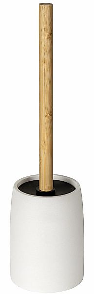 WENKO WC-Garnitur "Altavalle" aus Bambus  Polyresin (Kunststein) Toilettenb günstig online kaufen