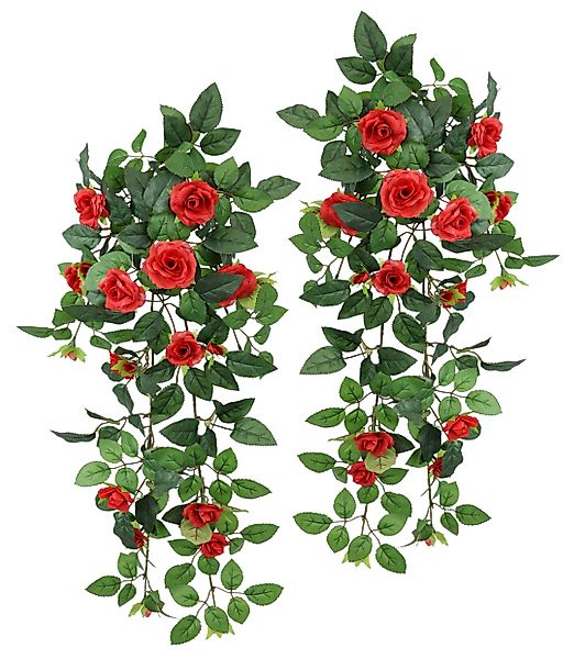 Kunstblume Künstlicher Rosenhänger, I.GE.A., Höhe 74 cm, Rosenranke Rosenbo günstig online kaufen
