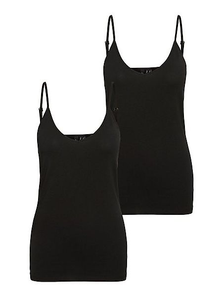 Vero Moda Shirttop Basic Tank Top 2-er Stück Pack Spaghettiträger Shirt VMM günstig online kaufen