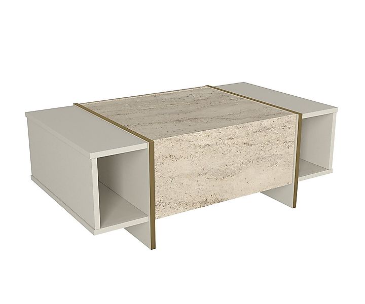 moebel17 Couchtisch Couchtisch Veyron Beige Granit Optik (Einzelmöbel, 1-St günstig online kaufen