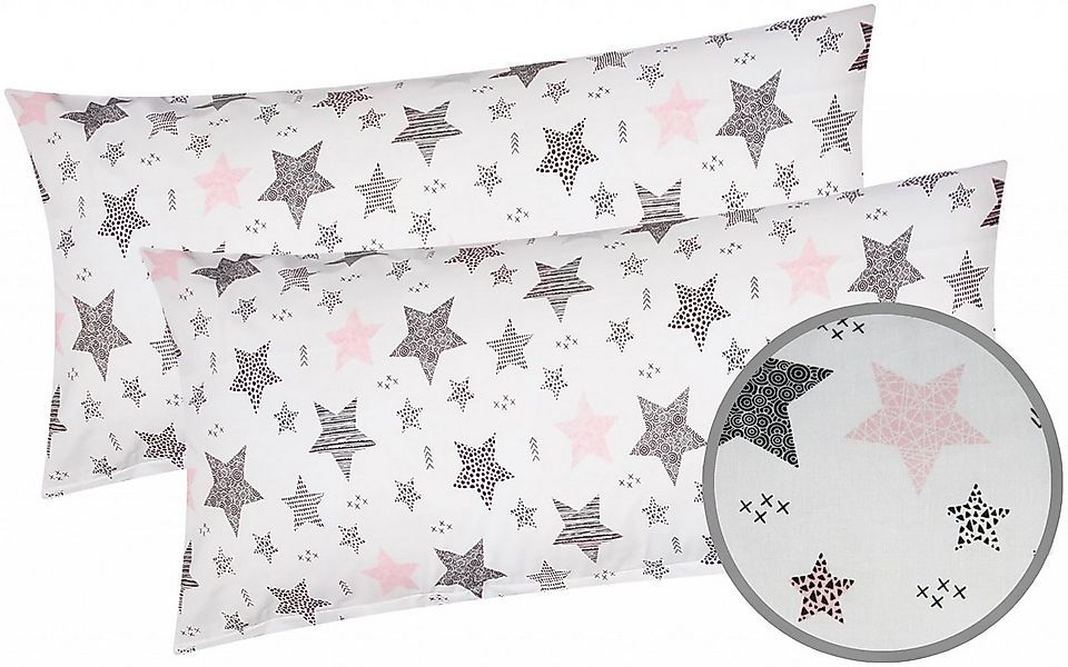 Heubergshop Kissenbezug, (2 Stück), 2er Set 40x80cm - Sterne mit Punkten in günstig online kaufen