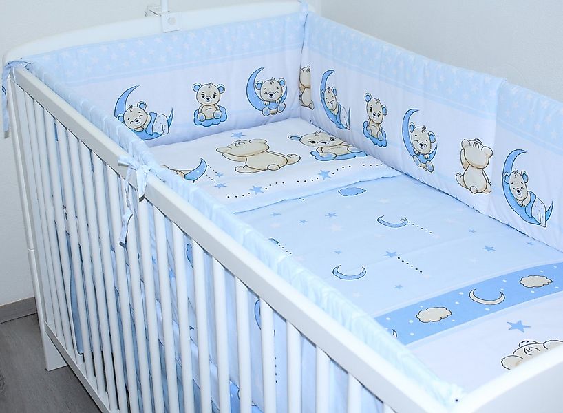 Primawela Babybettwäsche Baby Bettset- 6 teiliges mit 420 Nestchen Vollstof günstig online kaufen